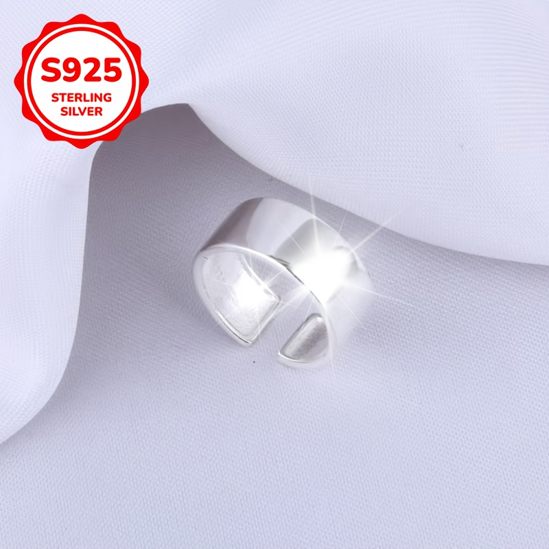 925 Silver Solid Band Ring for Women's Allergies